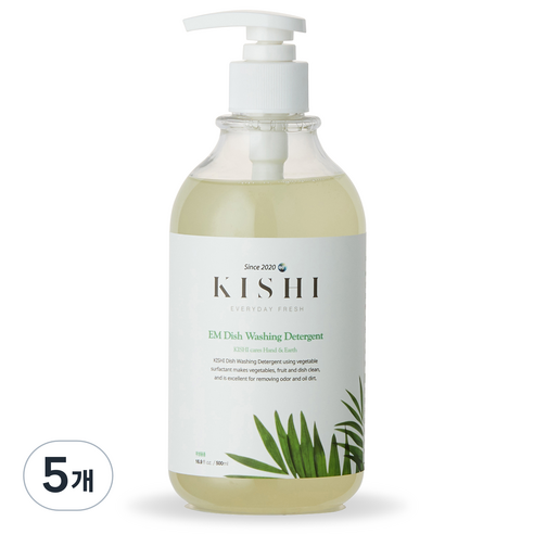 키쉬 주방 앤 젖병세제, 500ml, 5개
