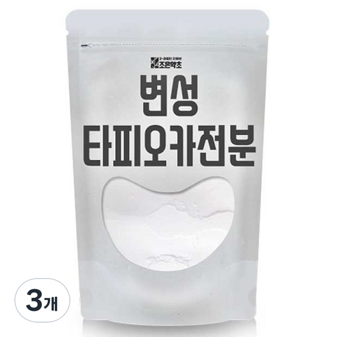 조은약초 변성 타피오카 전분가루, 600g, 3개