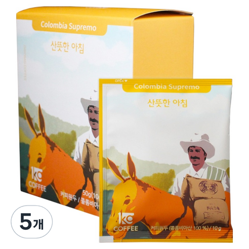 일킬로커피 산뜻한 아침 드립백 커피, 10g, 5개, 5개입