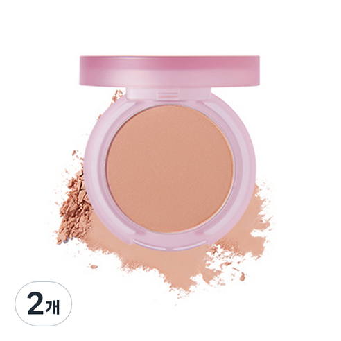 바닐라코 프라이밍 베일 치크 팩트 블러셔 6g, BE01 멜로우니스, 2개