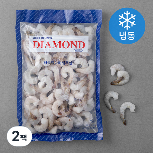 다이아몬드 흰다리 새우살 80~99마리 (냉동), 900g(41/50), 2팩