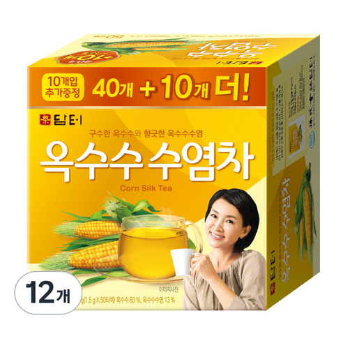 담터 옥수수 수염차, 75g, 12개