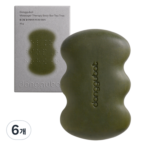 동구밭 괄사테라피 티트리 바디바, 95g, 6개