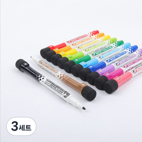 gxin 마그네틱 보드마커펜 8색 세트, 혼합색상, 3세트