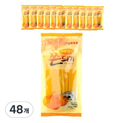 일광제과 단호박맛 쫀듸기, 150g, 48개