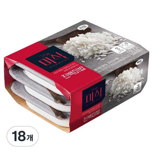 더미식 진백미밥, 210g, 18개