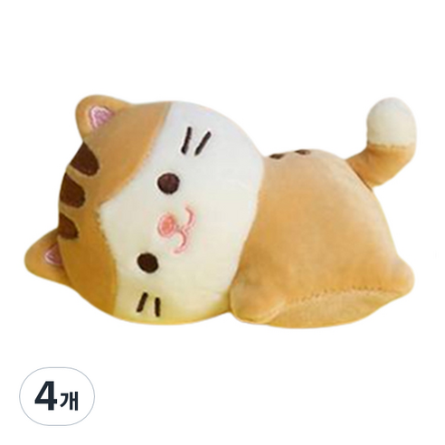 모찌타운 귀요미 핫팩인형 귀요미 베르 8cm, 브라운계열, 1개, 4개