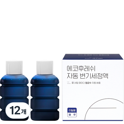 에코후레쉬 디망쉬 자동 변기세정액 리필용, 100ml, 12개