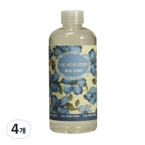더허브스토리 바디오일 블루퍼피, 300ml, 4개