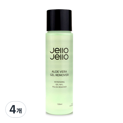 젤로젤로 알로에 베라 젤 네일리무버, 130ml, 4개