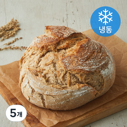 우드앤브릭 호밀샤워브레드 (냉동), 445g, 1개입, 5개