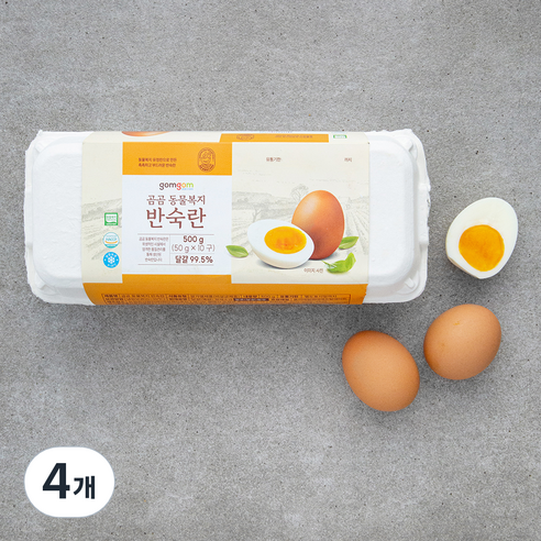 곰곰 동물복지 반숙란 (냉장), 10구, 4개