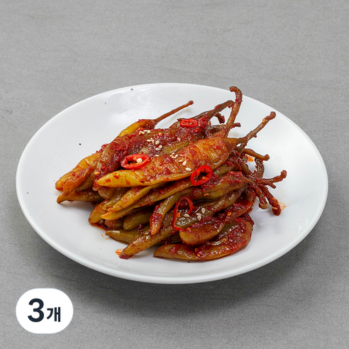 녹선 고추무침, 1kg, 3개