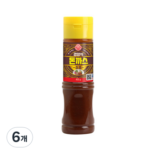 오뚜기 경양식 돈까스소스, 455g, 6개