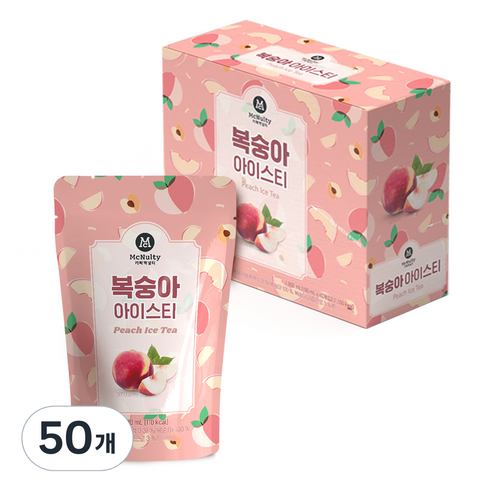 맥널티 복숭아 아이스티, 190ml, 50개