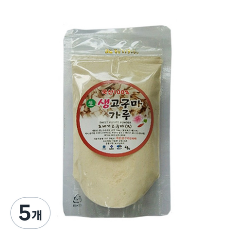 조내기고구마 생고구마 가루, 100g, 5개