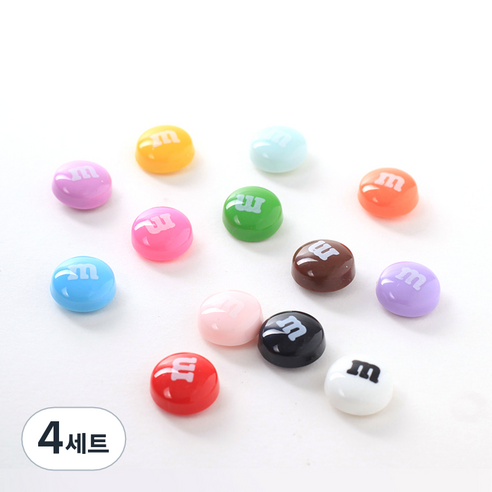 구디푸디 엠엔엠즈 초콜렛 냉장고 자석 13종 세트, 혼합색상, 4세트