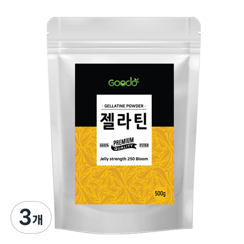 구도 젤라틴 가루, 500g, 3개
