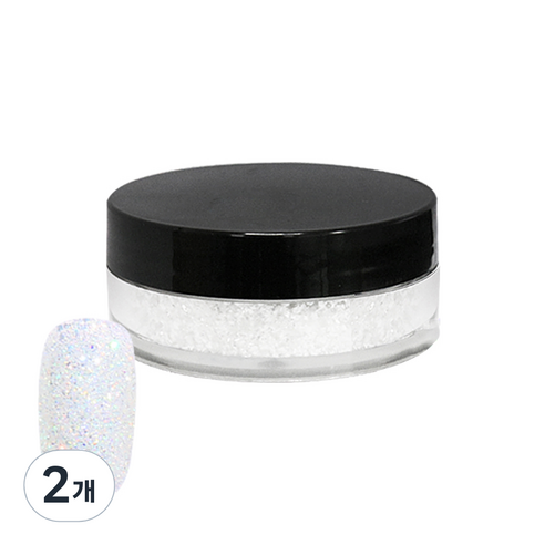 네일스케치 보석 글리터 15g, 01 오로라, 2개