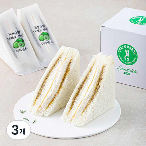그린래빗 다래 샌드위치 4개입, 280g, 3개