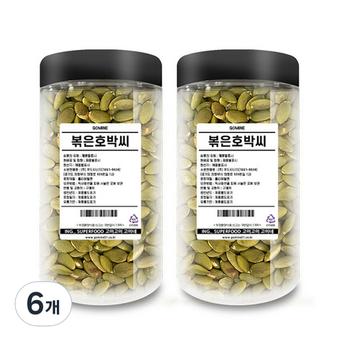 고미네 볶은 호박씨, 200g, 6개