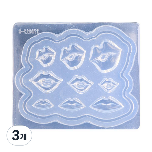 네일스케치 3D 네일몰드, 39 입술, 3개