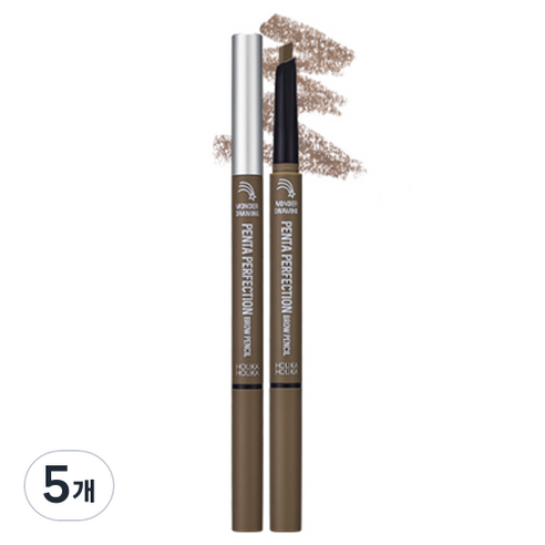 홀리카홀리카 원더드로잉 펜타 퍼펙션 브로우 펜슬 0.3g, 애쉬브라운, 5개