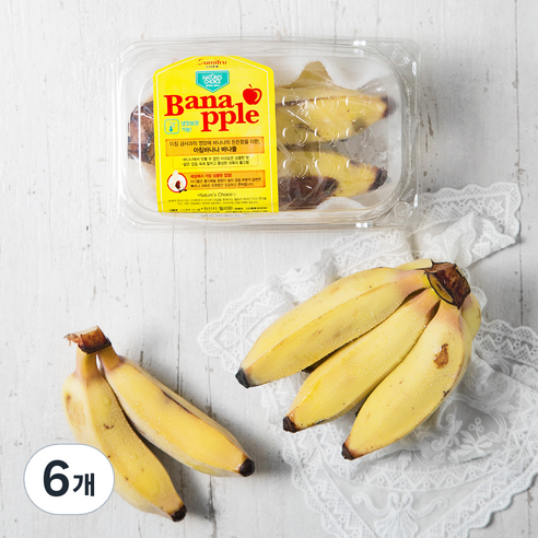 스미후루 바나플 바나나, 350g, 6개