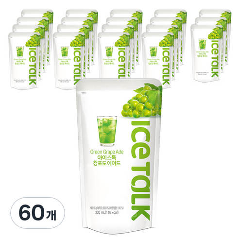 아이스톡 청포도 에이드, 230ml, 60개