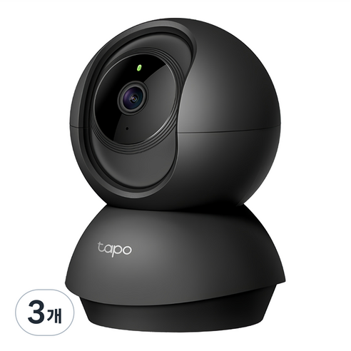 타포 3MP 회전형 스마트 홈 W-iFi 카메라 실내용, Tapo C211, 3개