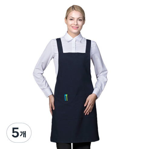 민자 폴리 앞치마, 곤색, 5개
