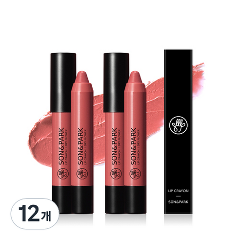 손앤박 립크레용 2.7g, 21 드라이 플라워, 12개