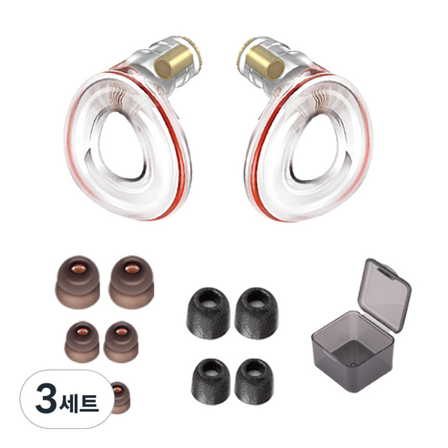 코시 이어플러그 메모리폼 실리콘팁 수면용 귀마개 세트 EG4106, 3세트