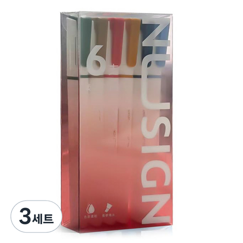 누사인 트윈 파스텔 형광펜 6종 세트 NS701-2, 혼합색상, 3세트