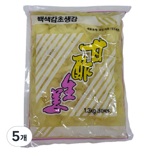 신동원 백색 감초 생강, 5개, 1.3kg