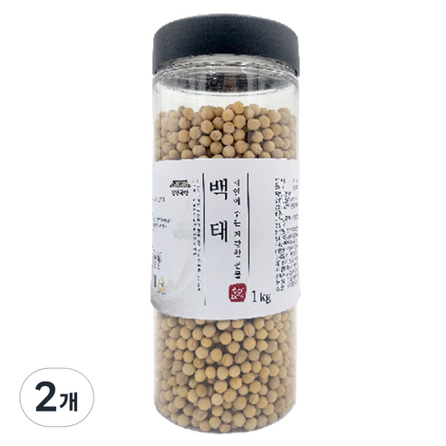 건강곡간 국내산 백태, 2개, 1kg