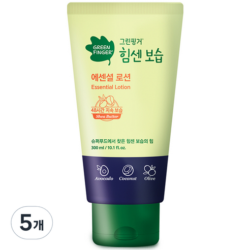 그린핑거 힘센보습 에센셜 유아로션, 300ml, 5개