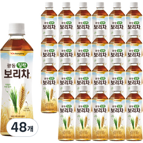 광동 밀싹 보리차, 500ml, 48개