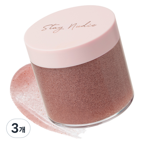 바디홀릭 스테이누디 센티드 바디 스크럽 그래시 튤립, 200g, 3개