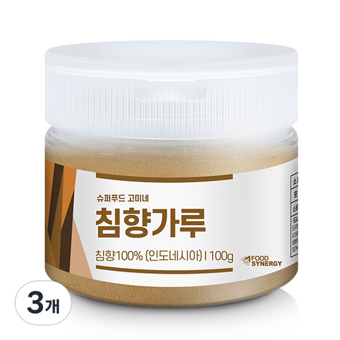 고미네 침향가루, 3개, 100g