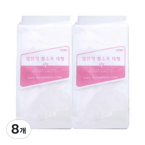 리빙베리 정전기 청소포 일반형 40매, 8개