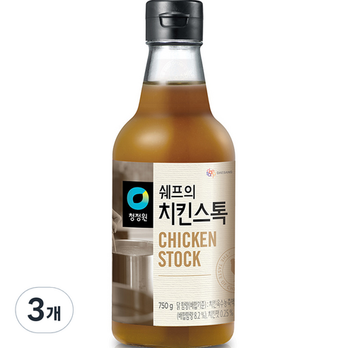 청정원 쉐프의 치킨스톡, 750g, 3개