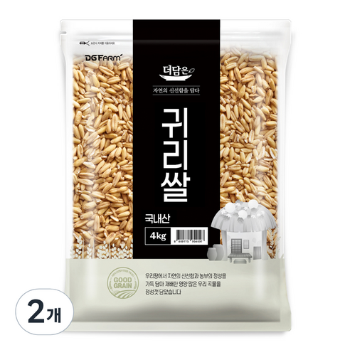 더담은 국내산 귀리쌀, 2개, 4kg