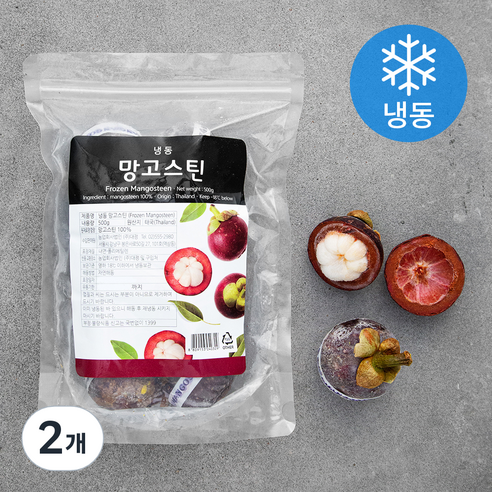 망고스틴 (냉동), 500g, 2개