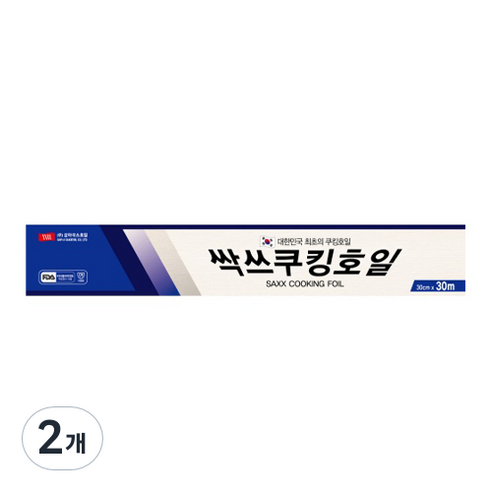 삼아삭스호일 싹쓰쿠킹호일 30cm x 30m, 2개