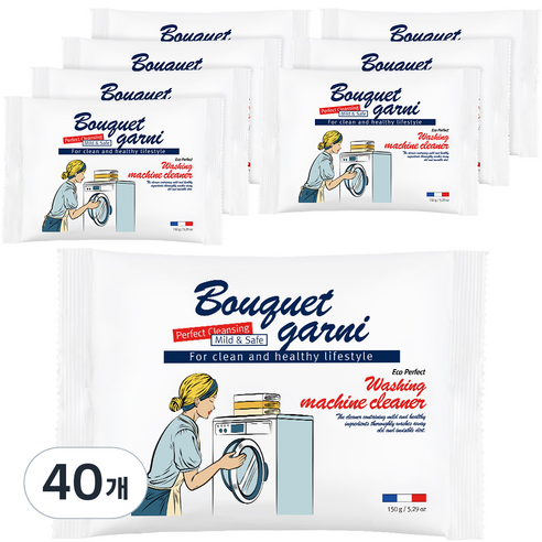 부케가르니 에코 퍼펙트 세탁조 클리너, 150g, 40개