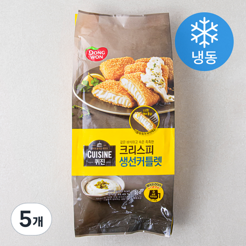 퀴진 생선커틀렛 (냉동), 400g, 5개