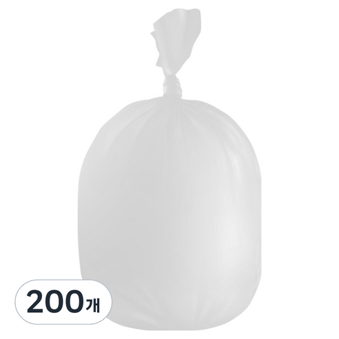 청소해결사 배접쓰레기 비닐봉투 백색, 200개, 100L