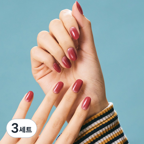 오호라 젤스트립 네일 세트, 3세트, 딥