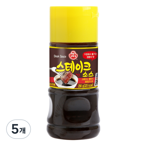 오뚜기 스테이크 소스, 290g, 5개